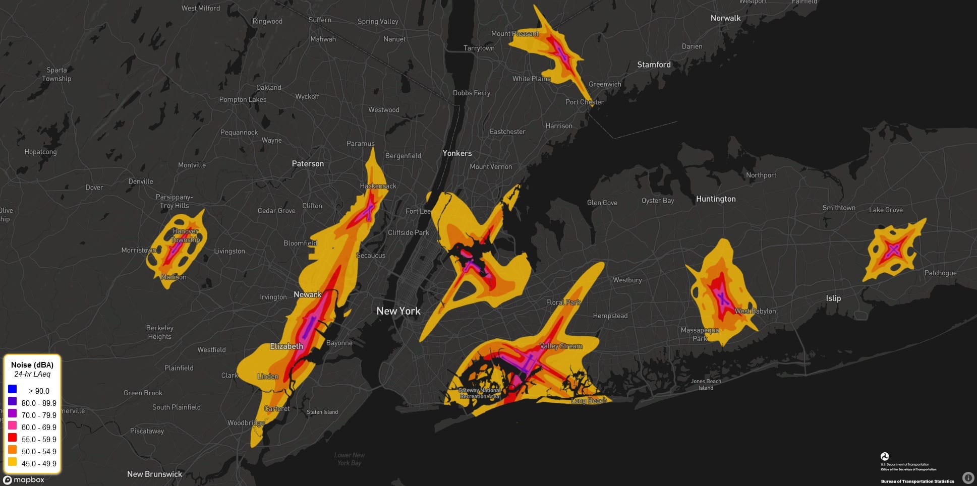 WOW: Noise Pollution Around New York Airports Are Loud!