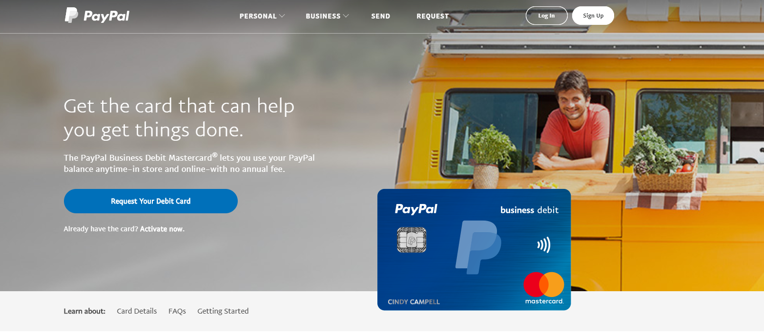                      PayPal Announces New And Improved Business Debit Mastercard                             
                     
