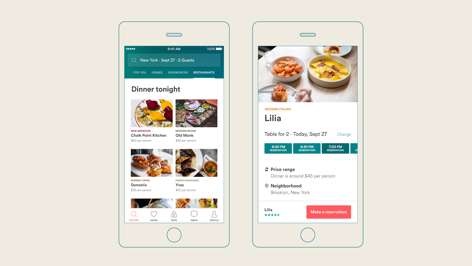 AirBNB Introduces Restaurant Reservations