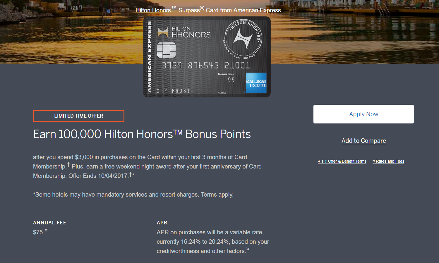Hilton Surpass 100,000 Points + Free Night Is Back - Expires October 4