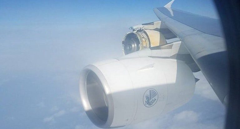 Air France A380 Engine Explodes Over The Atlantic